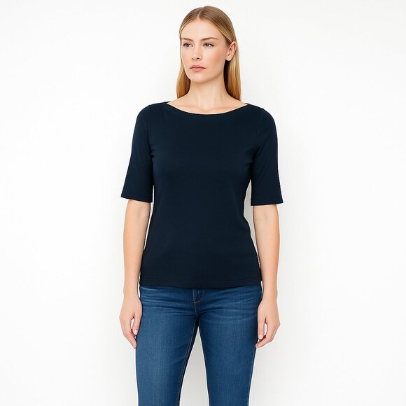Charter Club Tops - 2/$24 Charter Club Luxury Pima Cotton Short Sleeve Tee Black XS #A0270 TRB2